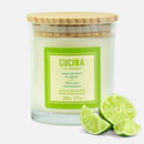 Fruits & Passion Cucina Lime Zest and Cypress Perfumed Candle 7.7 Ounces - 2 Pack-Front Description