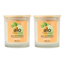 Fruits & Passion Alo Orange Cantaloup Perfumed Candle 7.7 Ounces - 2 Pack
