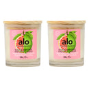 Fruits & Passion Alo Grapefruit Guava Perfumed Candle 7.7 Ounces - 2 Pack