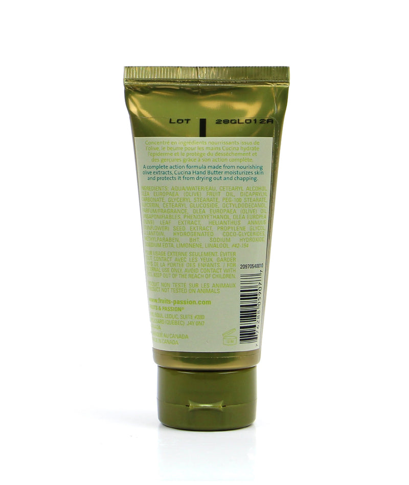 Fruits & Passion Cucina Lime Zest and Cypress Hand Cream - Back Description