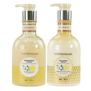 Fruits & Passion Eucalyptus Lemon Moisturizing Body Lotion and Exfoliating Body Scrub 13.5 Ounces Set