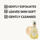Fruits & Passion Eucalyptus Lemon Moisturizing Body Lotion and Exfoliating Body Scrub 13.5 Ounces Set-Features