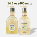 Fruits & Passion Eucalyptus Lemon Moisturizing Body Lotion and Exfoliating Body Scrub 13.5 Ounces Set-400 ml