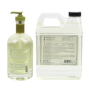 Fruits & Passion Cucina Sea Salt and Amalfi Lemon Hand Soap Bundle (16.9 Ounces + 33.3 Ounces) -Back Description 