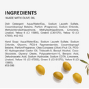 Fruits & Passion Cucina Lime Zest & Cypress Dish Detergent and Hand Soap 1 Liter Set -Ingredients