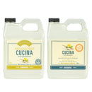 Fruits & Passion Cucina Sea Salt and Amalfi Lemon Dish Detergent and Hand Soap 1 Liter Set
