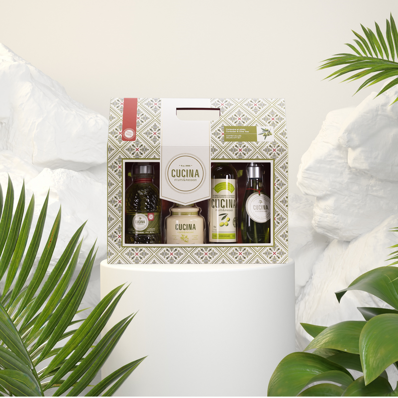 Fruits & Passion Deluxe Gift Set Coriander and Olive Tree-Front Description