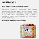 Barefoot Venus Wild Ginger & Sweet Orange Bath Soak with Cocoa Butter - 200 grams