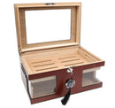 Decorebay Top Quality Mahogany Wooden Executive Cigar Humidor