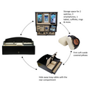 Decorebay Black Wood Valet Jewelry Storage / Charging Station Organizer