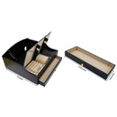 Decorebay Black Wood Valet Jewelry Storage / Charging Station Organizer