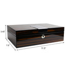 Decorebay High Gloss Lacquered Piano Finish 8-Slot Watch Display Case and Organizer (Maple King)