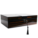 Decorebay High Gloss Lacquered Piano Finish 8-Slot Watch Display Case and Organizer (Maple King)