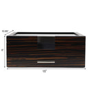 Decorebay Luxury Watch and Jeweler Display Case and Jewelry Organizer (Emerald)