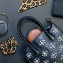 Decorebay Leather Zip Around Mini Jewelry Box - Black