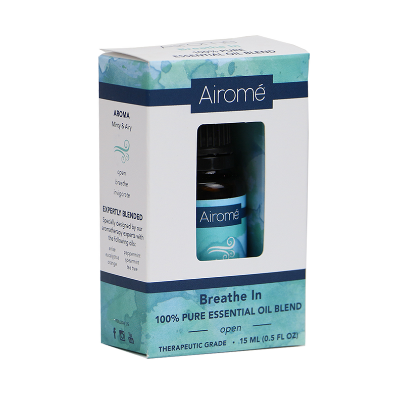 Airome Breathe In 100% Pure Therapeutic Grade Essential Oil 15 Milliliters-The Airome Cirtus Boost essential oil is an energizing blend with the many benefits of citrus oils. 