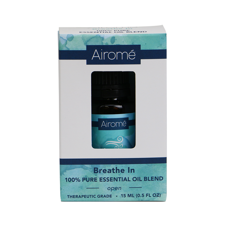 Airome Breathe In 100% Pure Therapeutic Grade Essential Oil 15 Milliliters- Diffuse it to boost energy, ease stress, and uplift mood.