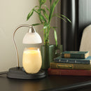 Candle Warmers Pewter Aurora Candle Warmer Lamp- no flame, no smoke and no soot