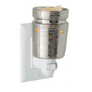 Candle Warmers Brushed Chrome Pluggable Fragrance Warmer