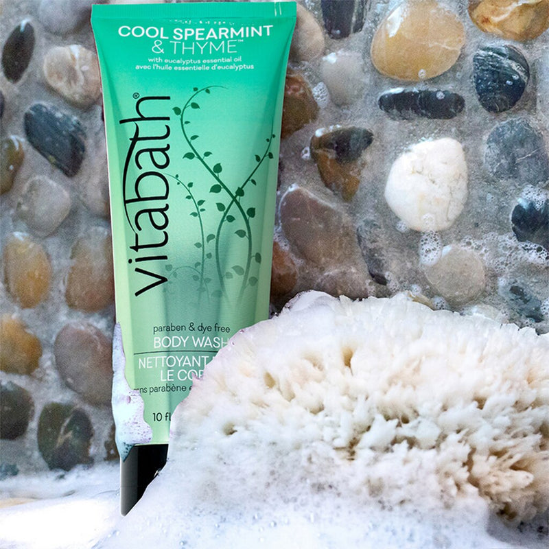 Vitabath Cool Spearmint and Thyme Body Wash 10 Ounces -  Front View