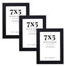 Decorebay Home 7x5 MDF Wood Picture Photo Frame (Black)