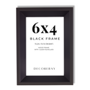 Decorebay Home 6x4 Solid Wood Picture Photo Frame (Black)