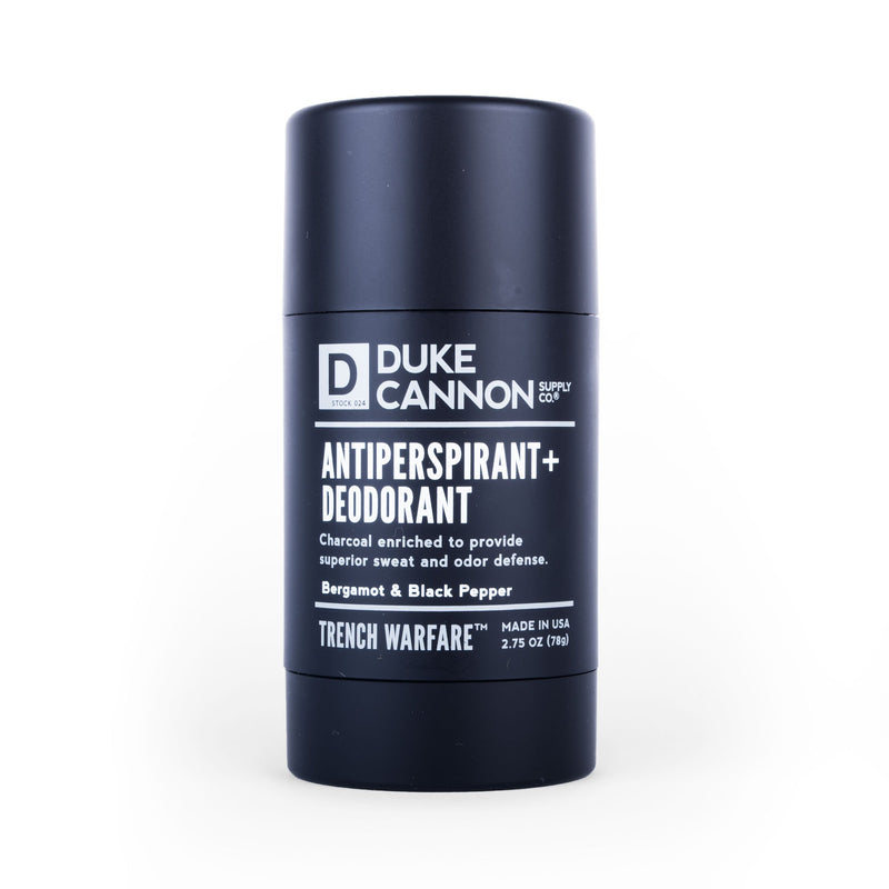 Duke Cannon Trench Warfare Men's Antiperspirant + Deodorant (Bergamot  & Black Pepper)