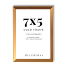 Decorebay Home 7x5 Aluminum Picture Photo Frame (Gold)