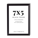 Decorebay Home 7x5 Aluminum Picture Photo Frame (Black)