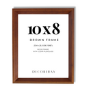 Decorebay Home 10x8 Solid Wood Picture Photo Frame (Brown)