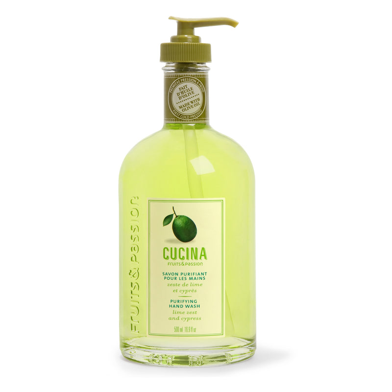 Fruits & Passion Cucina Lime Zest and Cypress Hand Soap 16.9 Ounces