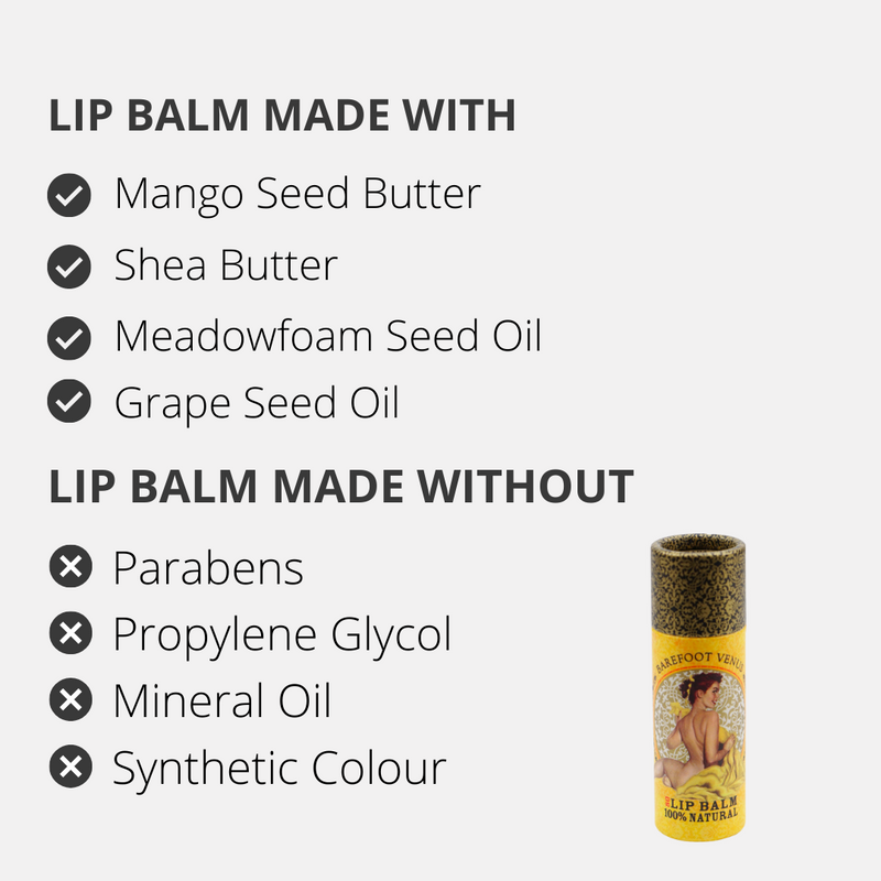 Barefoot Venus Mustard Bath Moisturizing Mint Lip Balm 8g