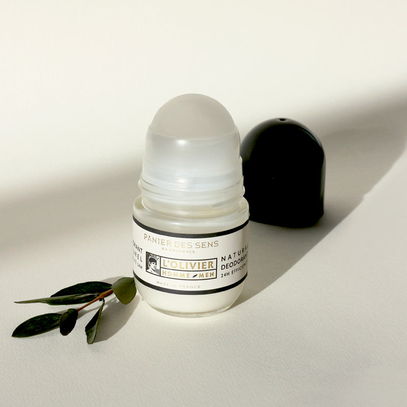 Panier Des Sens L'Olivier Natural Deodorant, Cleansing and Anti-Pollution Facial Gel Cream Bundle
