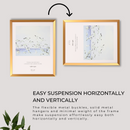 Decorebay Home 10x8 Aluminum Picture Photo Frame (Gold)