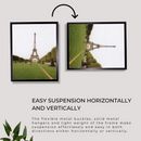 Decorebay Home 10x8 Inch Flat Aluminum Picture Photo Frame (Black)