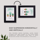 Decorebay Home 6x4 MDF Wood Picture Photo Frame (Black)