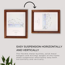 Decorebay Home 10x8 Solid Wood Picture Photo Frame (Brown)