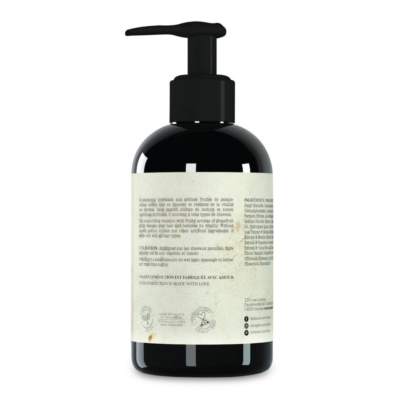 Chanv Natural Volumizing Hemp Oil Shampoo 473ml-Back Description