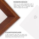 Decorebay Home 11x14 Solid Wood Picture Photo Frame (Brown)