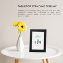 Decorebay Home 6x4 MDF Wood Picture Photo Frame (Black)