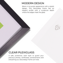 Decorebay Home 6x4 Inch Flat Aluminum Picture Photo Frame (Black)