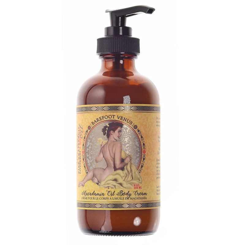 Barefoot Venus Mustard Bath Macadamia Oil Body Cream 8 Ounces