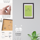 Decorebay Home 7x5 Inch Flat Aluminum Picture Photo Frame (Black)