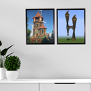 Decorebay Home 10x8 Inch Flat Aluminum Picture Photo Frame (Black)