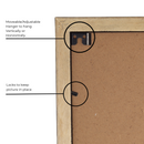 Decorebay Home 11x14 Solid Wood Picture Photo Frame (Black)