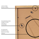 Decorebay Home 10x8 Solid Wood Picture Photo Frame (Black)