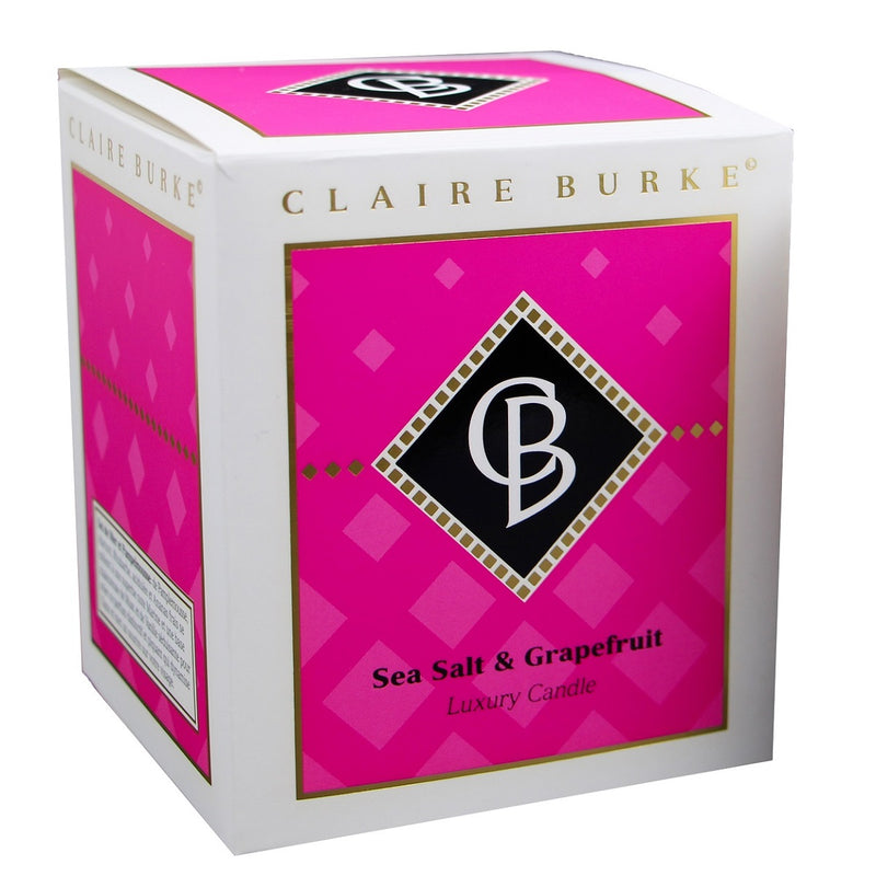Claire Burke Diamond Collection Sea Salt & Grapefruit Luxury Candle 9.5 Ounces-Side View