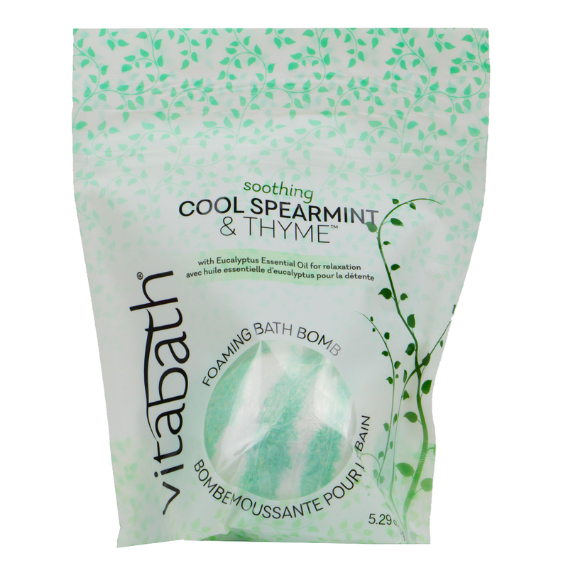 Cool Spearmint & Thyme Foaming bath Bomb 5.29 oz
