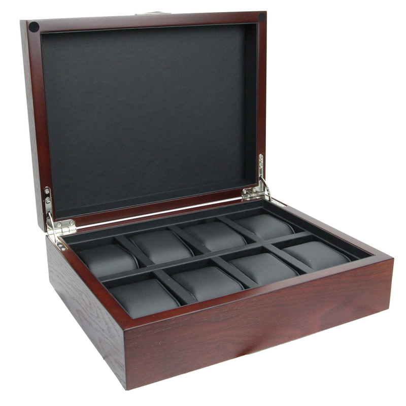 Decorebay Executive Unisex Signature Wooden Watch Box (Love You)-Opened