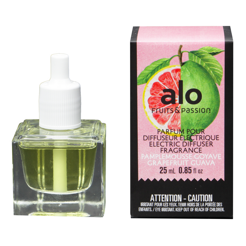 Fruits & Passion Grapefruit Guava Fragrance Diffuser Refill  25 ml and White Plug Set-Front